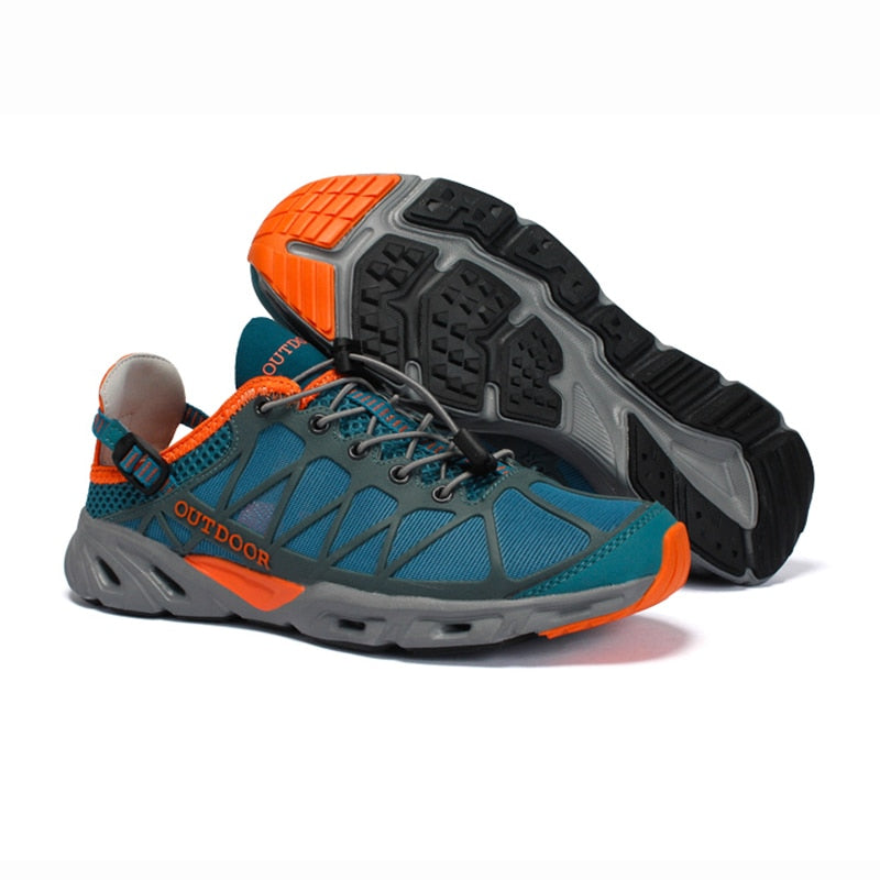 Men Hiking Shoes Women Trekking Outdoor Sport Shoes Non Slip Tactical Climbing Shoes Water Upstream Ladies Sneakers Quick Drying