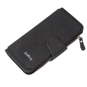 2020 Women Wallets Name Engrave Fashion Long Leather Top Quality Card Holder Classic Female Purse Zipper Wallet For Women