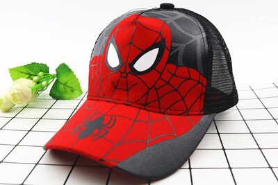 Anime Disney Marvel Frozen Mickey Mouse Kids Hat Boy Girl Travel Caps Spiderman Mickey Minnie Baby Caps Figure Gift Toys 2-8Y