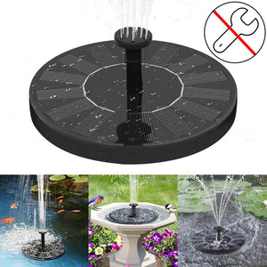 Solar Powered Fountain Garden Pool Pond Decoration Solar Panel Floating Fountain Water Pump Outdoor Bird Bath Fountain
