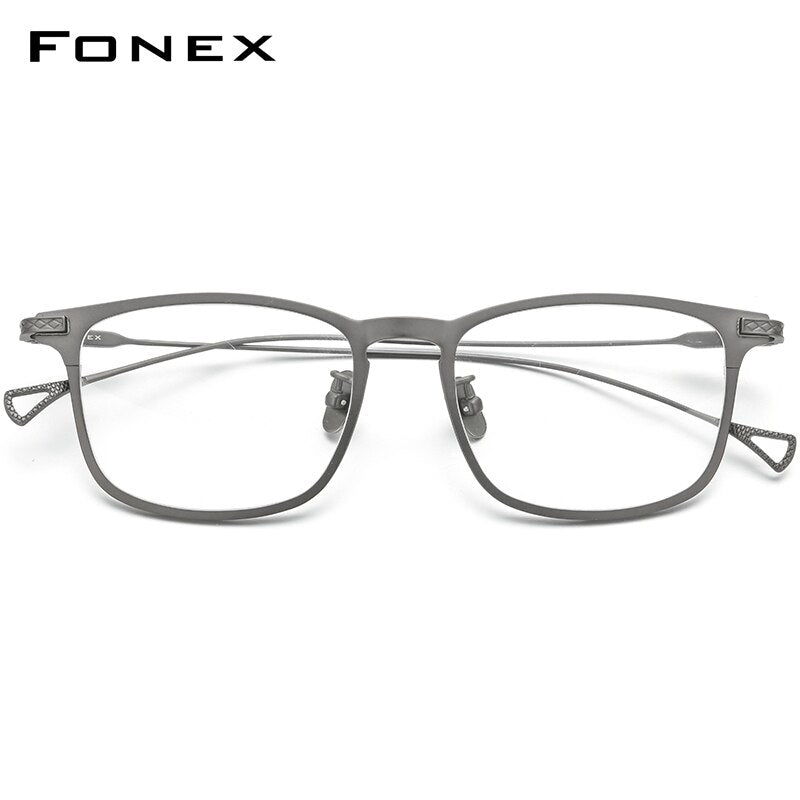FONEX Pure Titanium Glasses Frame Men 2020 New Prescription Eye Glasses for Men Square Eyeglasses Myopia Optical Eyewear 8523