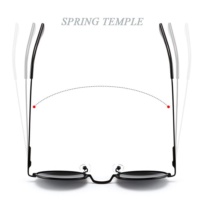 Sunglasses Classic Brand Design Men Women Metal Round