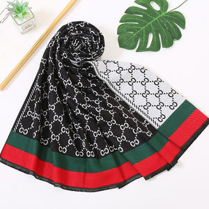 Winter Shawls Thick Warm Lady Scarves Pashmina Wraps Print Female Stoles