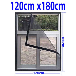 Inset Window Screen Mesh, Air Tulle Adjustable Summer Invisible Anti-Mosquito net Fiberglass Removable Washable Customize Screen