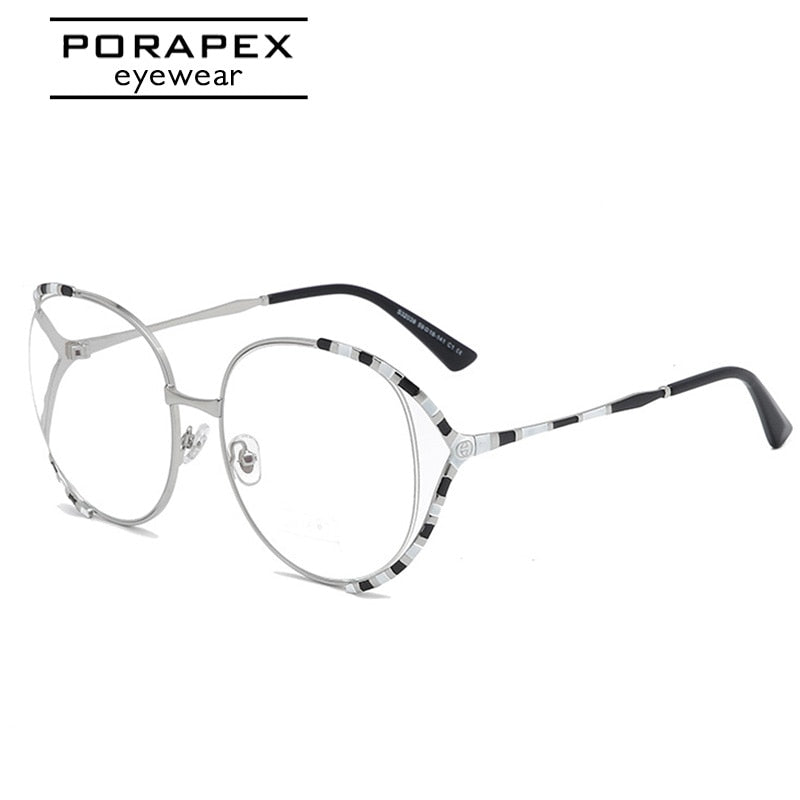 Round Spectacles Metal Women's Glasses Frame Myopia Computer Eyeglasses Frame Lady Stylish Eyewear High Quality Lentes Opticos