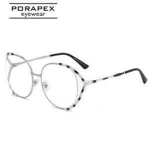 Round Spectacles Metal Women's Glasses Frame Myopia Computer Eyeglasses Frame Lady Stylish Eyewear High Quality Lentes Opticos