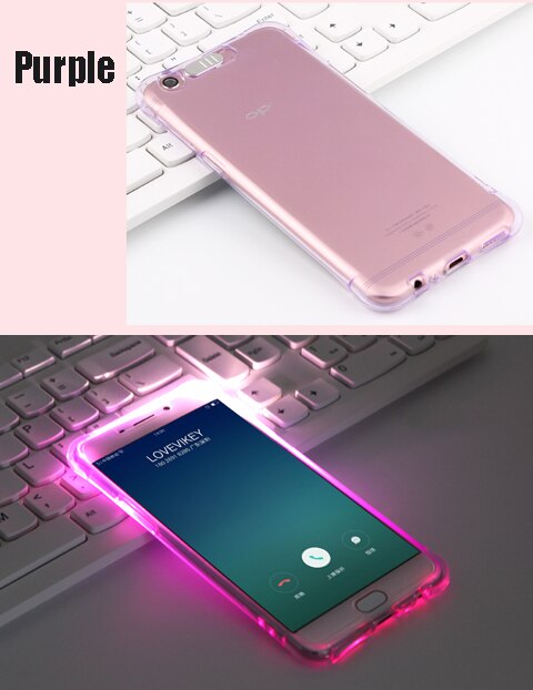 Incoming flashing phone cases Suitable for HUAWEI P30 Lite mate20Pro nova3 4 honor10Lite,Transparent TPU Anti-fall phone case