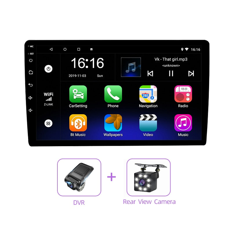 JMANCE 9 inch 2 din Multi-topic switching 2.5D Car Android 9.1 radio Multimedia Player for Nissan Toyota Honda Kia Chevrolet
