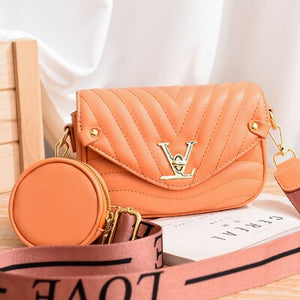 Wide Strap 2020 Women PU Leather Small Handbags Famous Brand Designer Lady's Shoulder Crossbody Mini Bag Purses And Handbag