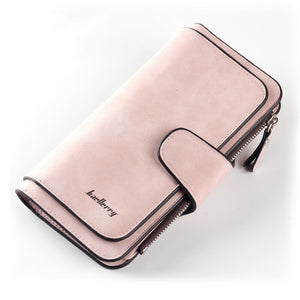 2020 Women Wallets Name Engrave Fashion Long Leather Top Quality Card Holder Classic Female Purse Zipper Wallet For Women