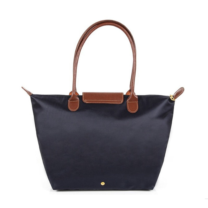 New Nylon Beach Tote Bag Fashion Womens Handbag Tote Oxford Shoulder Bags Female Waterproof Dumplings Folding Shopping Bag 2020