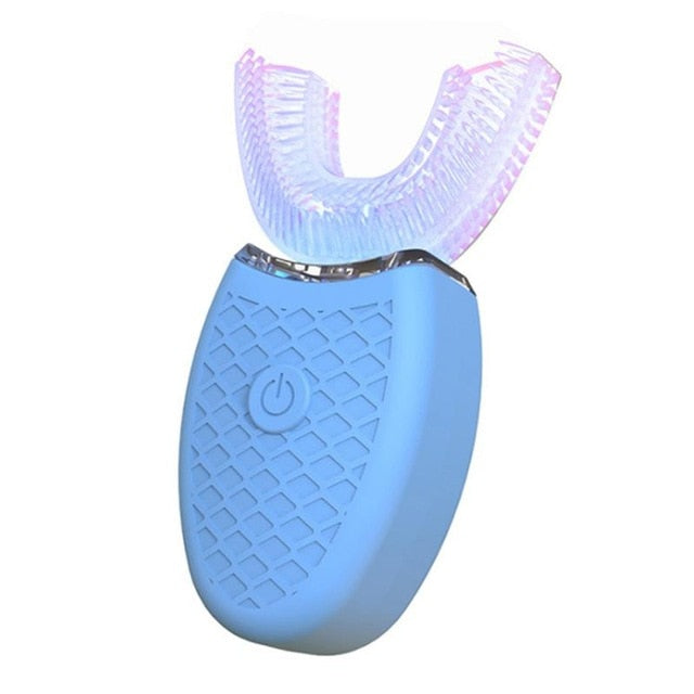 Electric Sonic Automatic Toothbrush Adults Mouth 360 Degrees U Type ABS 4 Modes Ultrasonic Electric Lazy Toothbrush