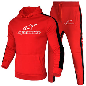 Alpinestars Men Hoodies Set Fashion 2020 Autumn Brand Casual Tracksuit Mens Set Sports Two Piece Patchwork Hoodie Pant Male Suit
