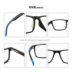 TR90 glasses frame men myopia Prescription computer spectacle frames women Ultra light square eyeglasses frames for men eyewear