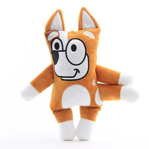 28cm Bluey Bingo peluche poupée jouets enfants garçons filles dessin animé Bluey famille papa maman Animal chien en peluche jouet pour enfants cadeaux d'anniversaire