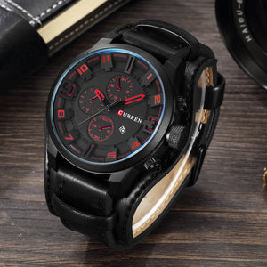 CURREN Top marque de luxe hommes montres hommes horloges Date Sport militaire horloge bracelet en cuir Quartz affaires hommes montre cadeau 8225