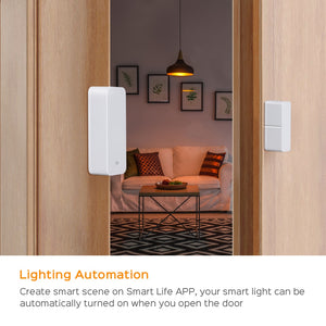 AVATTO Tuya WiFi Door Sensor, Smart Door Open/Closed Detectors, Smartlife APP Wifi Window Sensor Work with Alexa,Google Home