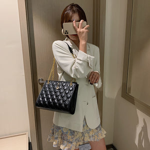 Lingge chain bag fashion female bag lady shopping bag casual shoulder bag new female bag messenger bag mobile phone bag