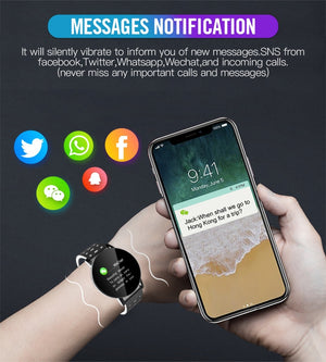 2020 Bluetooth montre intelligente hommes tension artérielle Smartwatch femmes montre Sport Tracker WhatsApp pour Android IOS horloge intelligente