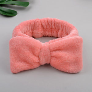 Wash Face Bow Hairbands For Women Girls