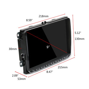 Podofo Android 8.1 Car Radio Stereo 9'' Multimedia Player Autoradio Mirror Link for VW Passat Golf MK5 MK6 Jetta Touran Seat
