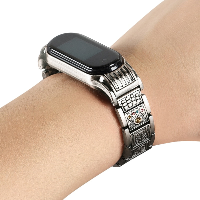 Metal bracelet for mi band 3 4 5 NFC Stainless Steel Replacement Strap For xiaomi Mi Band 5 band4 Strap Miband 5 Accessories