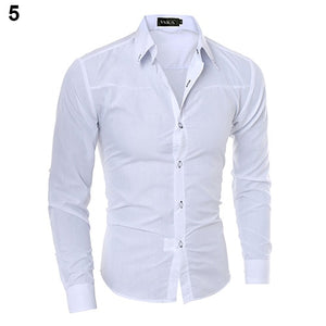 New Argyle luxury men's shirt Business Style Slim Soft Comfort Slim Styles Long Sleeve Casual Dress Shirt Gift For Men