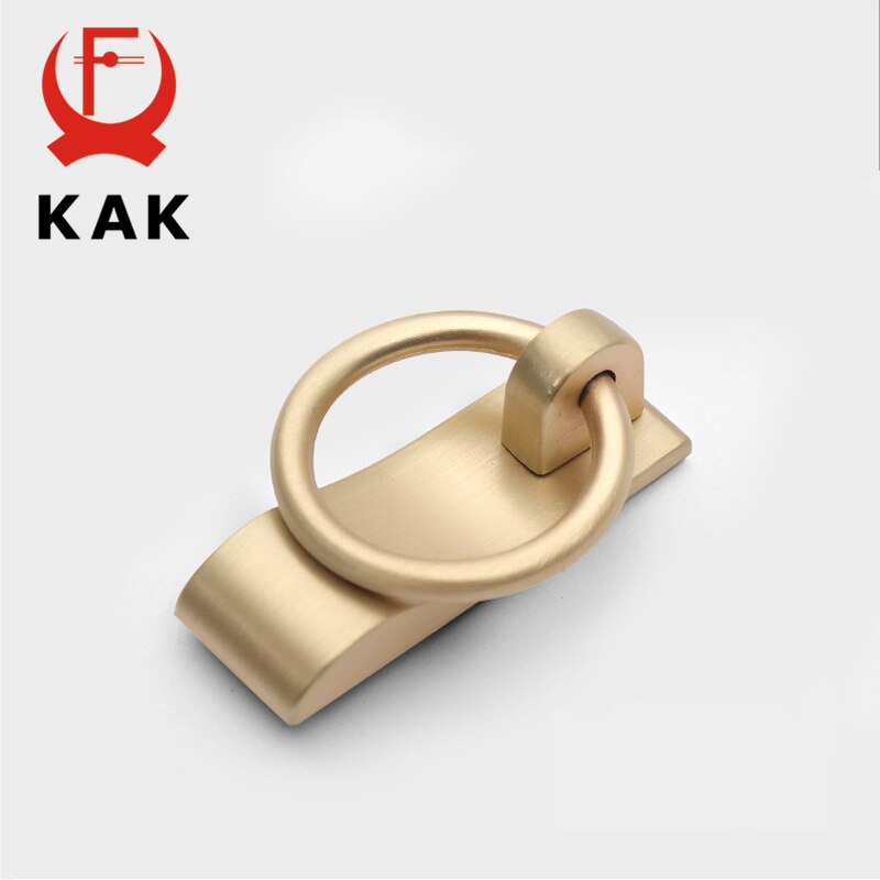 KAK European Style Vintage Gold Cabinet Pulls Solid Zinc Alloy Kitchen Cupboard Handle Drawer Knobs Furniture Handle Hardware