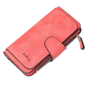 2020 Women Wallets Name Engrave Fashion Long Leather Top Quality Card Holder Classic Female Purse Zipper Wallet For Women