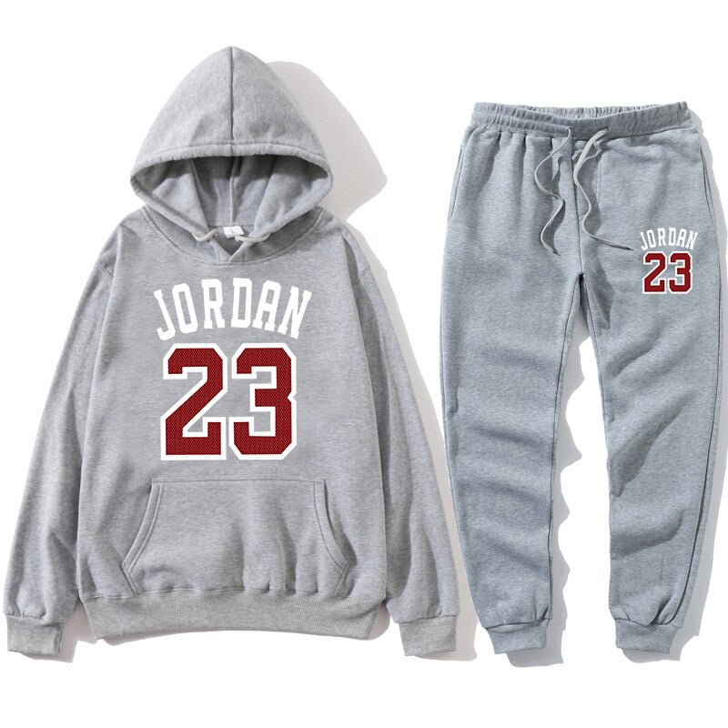 New 2020 hoodie suit basketball 23 track suit sweatshirt wool hooded suit + sweat pants jogging SUPZXU pullover 3XL