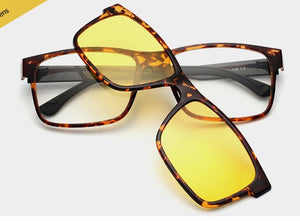 Eyeglasses Brand designer Polarized Magnet Clip glasses frame men women Myopia Prescription Glasses Optical sunglasses Eyewear