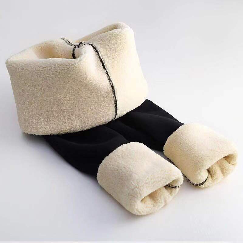 Winter Velvet Leggings Women's Warm Pants Cold-Resistant Solid Color Leggings Stretchy Comfortable Keep Warm And Fleece Legging