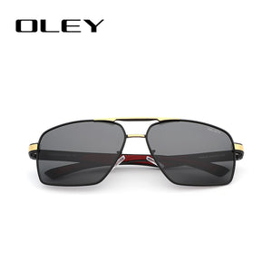 OLEY-lunettes de soleil polarisées en aluminium | Design Classic Pilot, lunettes à verres de changement de couleur pour hommes Oculos de sol accepter un logo personnalisé