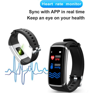 Smart Fitness Bracelet Heart Rate Blood Pressure Fitness Tracker Customize Wallpaper Smart Band Watch Men Women For Android IOS
