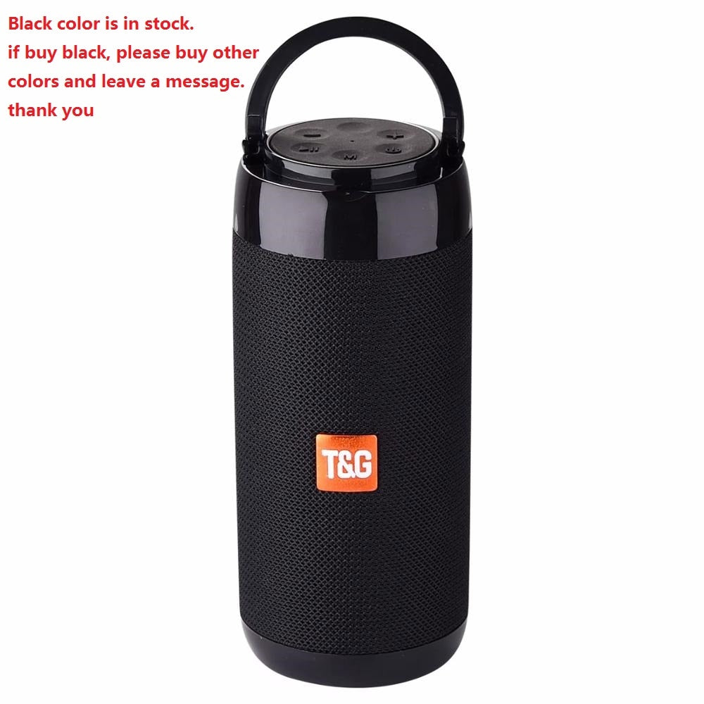 TG113C Column Portable Bluetooth Mini Speaker with FM Radio TF Card AUX Cable Wireless Loundpeakers &Phone Holder 9 Colors
