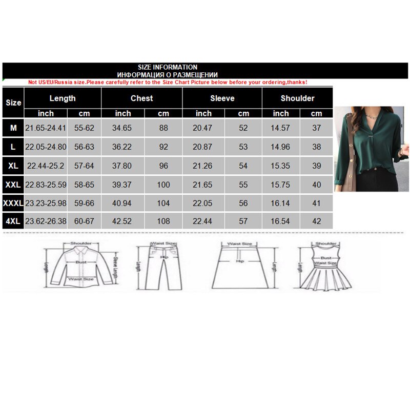 4XL Plus Size Women Chiffon Blouse Shirt Elegant V-Neck Long Sleeve Solid Casual Blouses 2020 Ladies Korean Office Tops