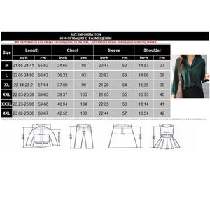 4XL Plus Size Women Chiffon Blouse Shirt Elegant V-Neck Long Sleeve Solid Casual Blouses 2020 Ladies Korean Office Tops
