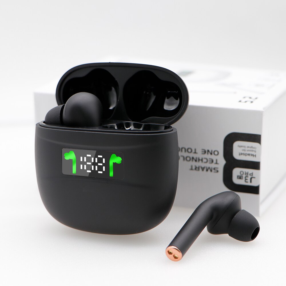 2020 nouveau J3 Pro Tws sans fil Bluetooth écouteur Sport casque tactile contrôle Bluetooth 5.2 LED affichage écouteurs pour tous les téléphones