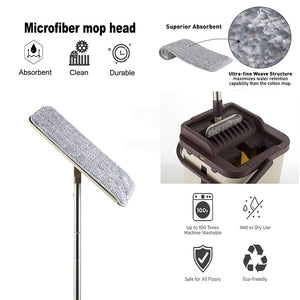 Home Floor Cleaning Mop And Bucket Microfiber mop cloth Replacement Practical Household Dust Reusable Cleaning tools