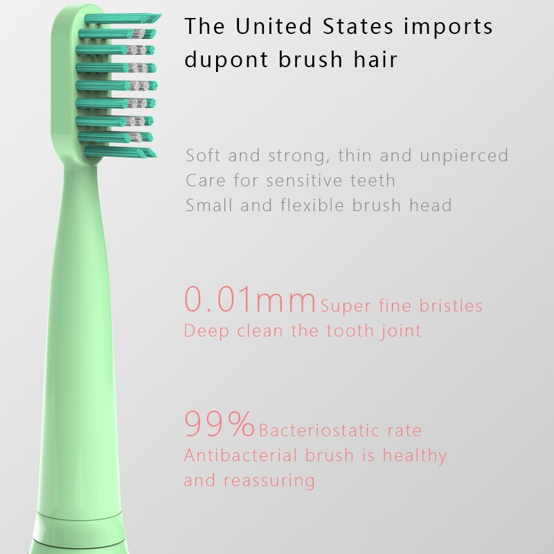 Electric Toothbrush S802 Waterproof Automatic Sonic ToothBrush Rechargeable 5 Models with 2 Brush Heads PK xiomi xaomi X3