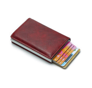 Aluminum Metal Credit Business Mini Card Wallet 2020 Dropshipping Man Women Smart Wallet Business Card Holder Hasp Rfid Wallet