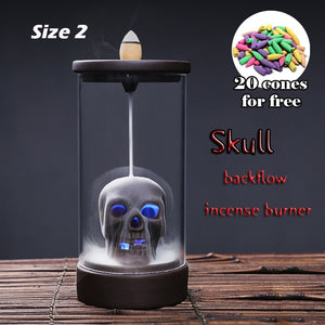 Handmade Ceramic Incense Burner Smoke Waterfall Backflow Incense Burner Living Room Decor Incense Holder Feng Shui Decoration