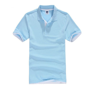 Summer Classic Polo Shirt Men Cotton Solid Short Sleeve Tee Shirt Breathable Camisa Masculina Polo Hombre Jerseys Golftennis 3XL