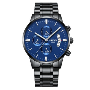 NIBOSI 2020 Mens Watches Top Brand Luxury Men Blue Watch Military Sport Wristwatch Quartz Watch erkek saat Relogio Masculino