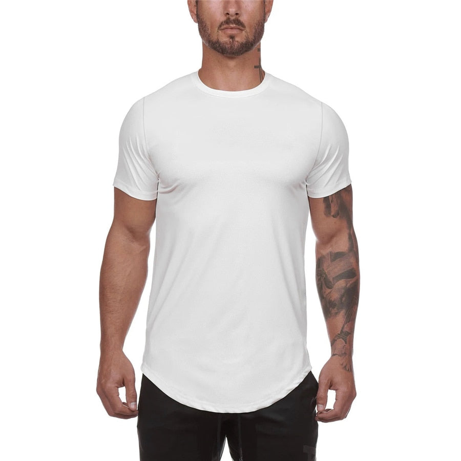 2020 camouflage Sport chemise hommes à manches courtes entraînement gymnase t-shirt hommes Compression coupe mince course t-shirt hommes Fitness hauts Sport t-shirt