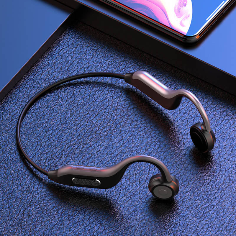 GGMM B1-S Wireless Bluetooth Headphones BT5.0 Free Ear Bone Conduction Headset Earphones With Mic For Outdoor Sports Fitness