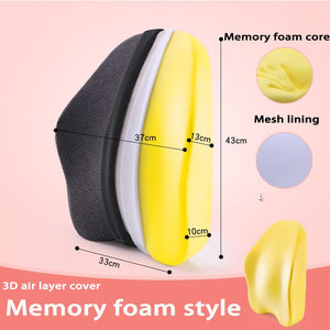 Memory Foam Seat Cushion Orthopedic Pillow Coccyx Office Chair Cushion Support Waist Back Cushion Car Seat Hip massage Pad Sets