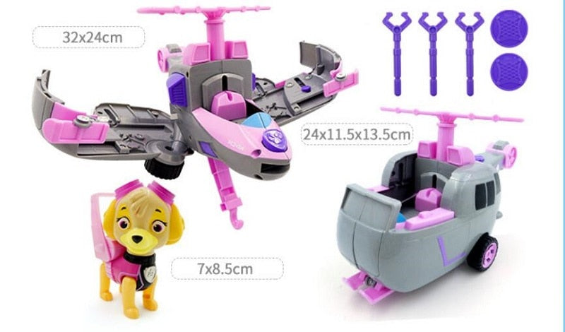 Pat' patrouille chien jouet complet centre de commande avion sauvetage véhicule tracker Ryd Patrula Canina mobile poupée enfant jouet cadeau