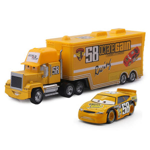 Disney Pixar Cars 2 3 Toys Lightning McQueen Jackson Storm Mack Uncle Truck 1:55 Diecast Model Car Toy Children Christmas Gift