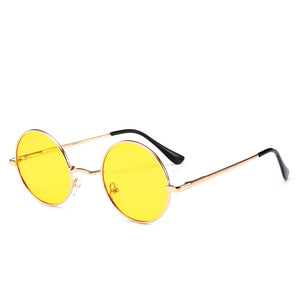 Sunglasses Classic Brand Design Men Women Metal Round